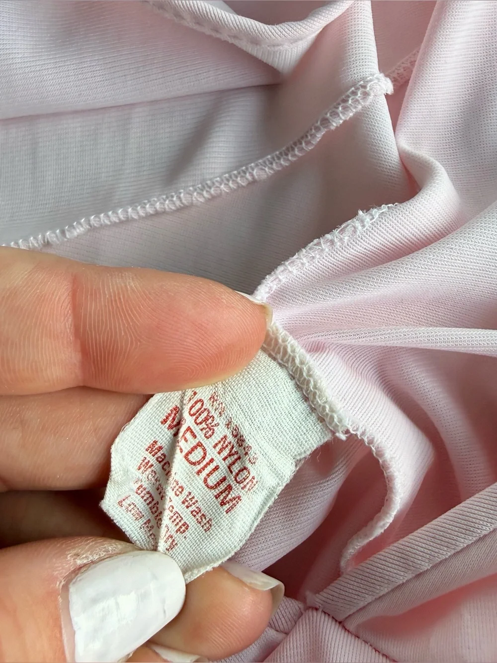 Vintage Pink Embroidered Nightgown Maxi Dress Loungewear Medium - Picture 5 of 7